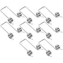 8 Stück Edelstahl-V-förmige Torsionsfedern 1,0 x 8 x 130 Ersatzfedern für Klappdeckel von Mülltonnen