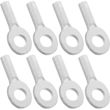 8Pcs Gym Cable Eyelet Wire Rope End Terminal Connectors 6Mm Fitness Equipment Cable Thimble Interface