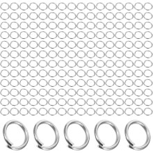 800 Stück offene Edelstahl-Binderinge, 4 mm, silberfarbene Verbinder für die Schmuckherstellung
