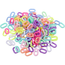 800pcs Acrylic Chain Link Connectors Assorted Color Reusable Detachable Jump Rings