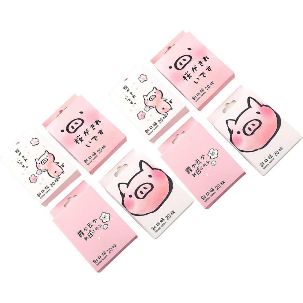Hkhbjs 80Pcs Cartoon Adhesive Bandages For Boys And Girls Portable Woundplast First Aid Kit