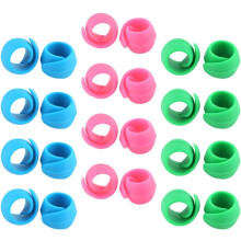 80 Stück Nähgarnspulenhalter aus lebensmittelechtem Silikon in verschiedenen Farben