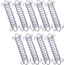9 boucles à ressort en acier haute résistance pour cordes de tente, crochets de tente résistants au vent