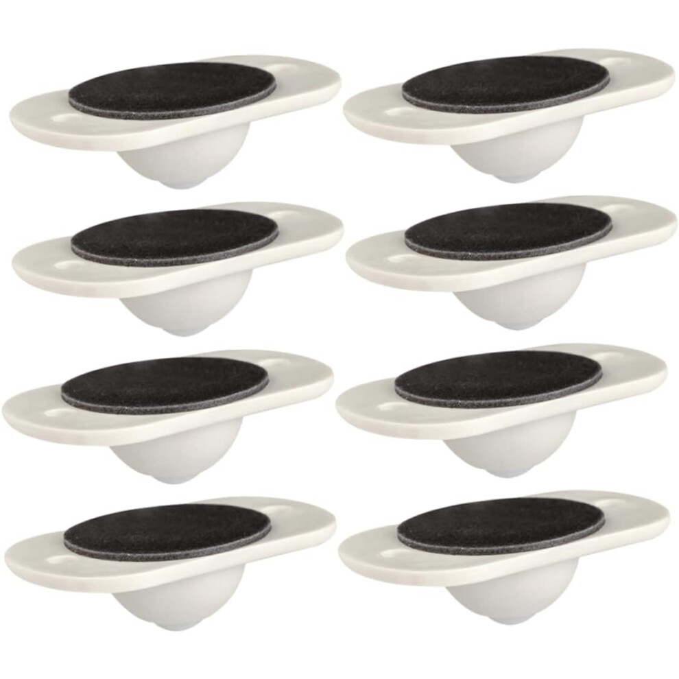 8Pcs Pulley Self-Adhesive Caster Storage Box Wheels Sticky Wheels For Household Case Caster For Appliance 5455468168994