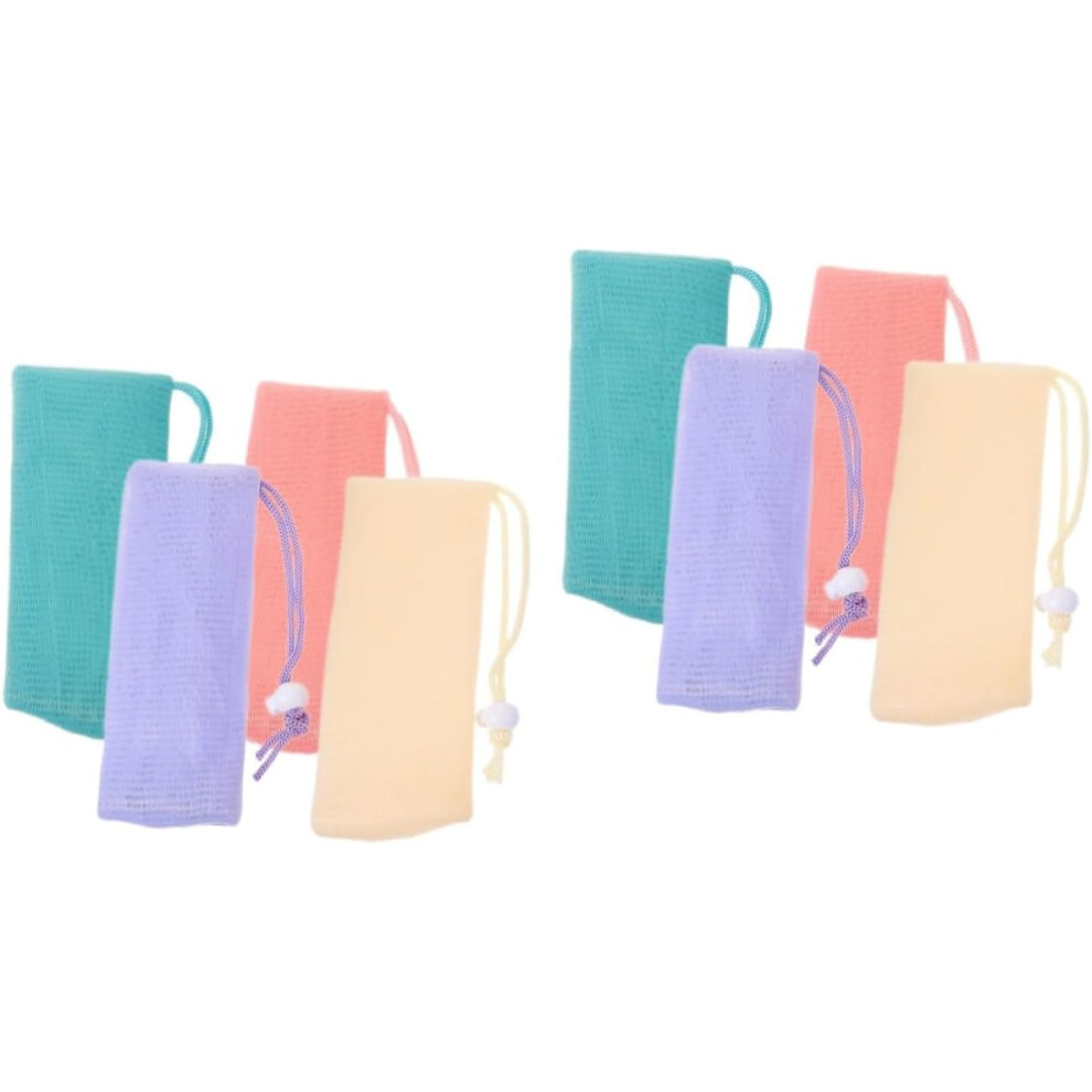Hkhbjs 8Pcs Shampoo Bar Bag Soap Bar Pouch Net Pouch For Face Cleanser Exfoliating Bath Soap Convenient Travel Toiletries