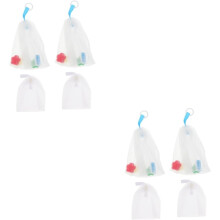 8 stuks exfoliërende schuimende netjes voor reinigingszeep, om in de douche op te hangen, voor gebruik in bad of als loofahzak