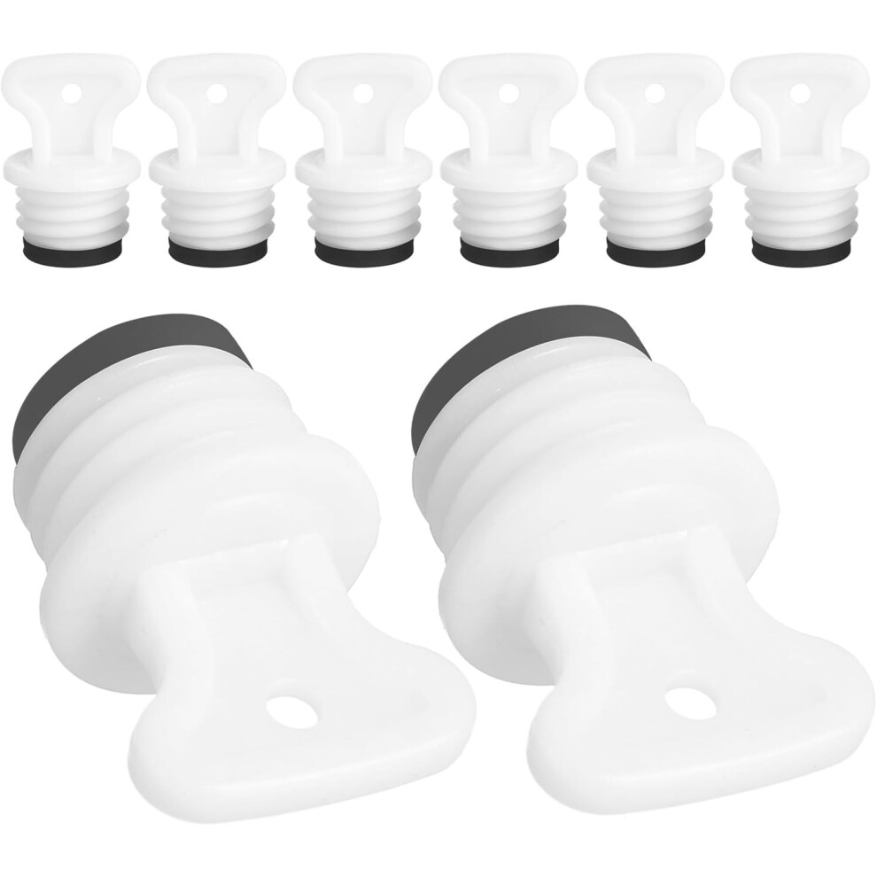Hkhbjs 8Pcs Leakproof Rubber Stopper Caps Replacement Hot Water Bottle Lid Plug