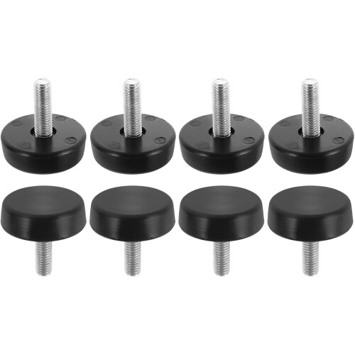 8Pcs Adjustable Treadmill Feet Pads M10 Mounting Screws with Vibration Isolation