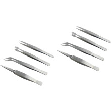 8-teiliges DIY-Maniküre-Werkzeugset, professionelle Pinzette aus Stahl, spitze Spitzen, multifunktional für die Schmuckherstellung
