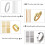 Ringjusterer Usynlig plastringjusterer for tettere passform for smykkelaging 6