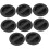 8pcs Audio Speaker Handles Round Abs Cabinet Handle Black 146x38mm 1