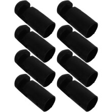 8 Stück schwarze Trampolinstangenkappen, Kunststoffstangenabdeckungen, Trampolin-Sicherheitsschutzabdeckungen