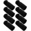 8Pcs Black Trampoline Pole Caps Plastic Rod Covers Trampoline Safety Protective Covers 1