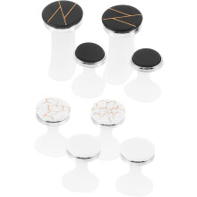 8 Stück Silikon-Zehenspreizer, dekorativ für Pediküre und Nagellack, Zehentrenner für Damen