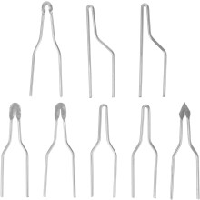 8pcs Metal Wood Burning Tool Replacement Tips for Fine and Large Scale Rendering, Silver Wire Tips Compatible