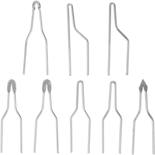 8pcs Metal Wood Burning Tool Replacement Tips for Fine and Large Scale Rendering, Silver Wire Tips Compatible