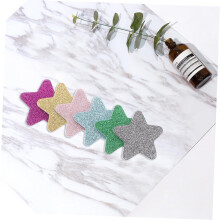 12 limas de uñas con forma de estrella, herramienta de manicura, mini pulidor de uñas portátil, tiras de esponja