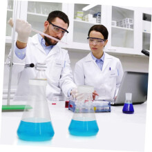 6 Stück wissenschaftliche Kunststoffflaschen, konische Erlenmeyerkolben für Laborzwecke, Chemieexperimente, Wissenschaftslaborbedarf