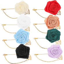 stuks bruidscorsages met gouden blaadjes voor dames, bruidsbloemenbroches, kunstmatige sieraden, reversspelden voor het bruidsfeest