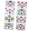8 Sheets Fluorescent Halloween Stickers Temporary Face Body Decals 1