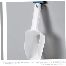 Ensemble de 12 cuillères multifonctions pour poudre et glace, en polypropylène robuste avec poignée ergonomique.