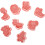 8pcs Animal Shaped Biscuits Molds Creative Baking Tools Pp Material Pink Color Smooth Surface Design 1