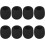8pcs Black Microphone Sponge Cushion Replacement Pads Thick Windproof Covers to Reduce Noise 1