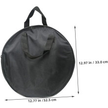 Housse pour pads de batterie, étui de rangement avec poignée, 2 pièces, 12 pouces, en tissu Oxford imperméable, poignée de transport pratique