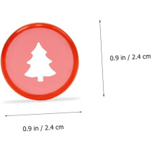 12 Stück weihnachtsbaumförmige Schnallen für Notizbuchbindungen, Kunststoff, Farbe zufällig
