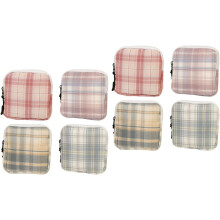 8pcs Outdoor Tampon Storage Bag Printing Design for Period Pouch Use as Toiletries Bag