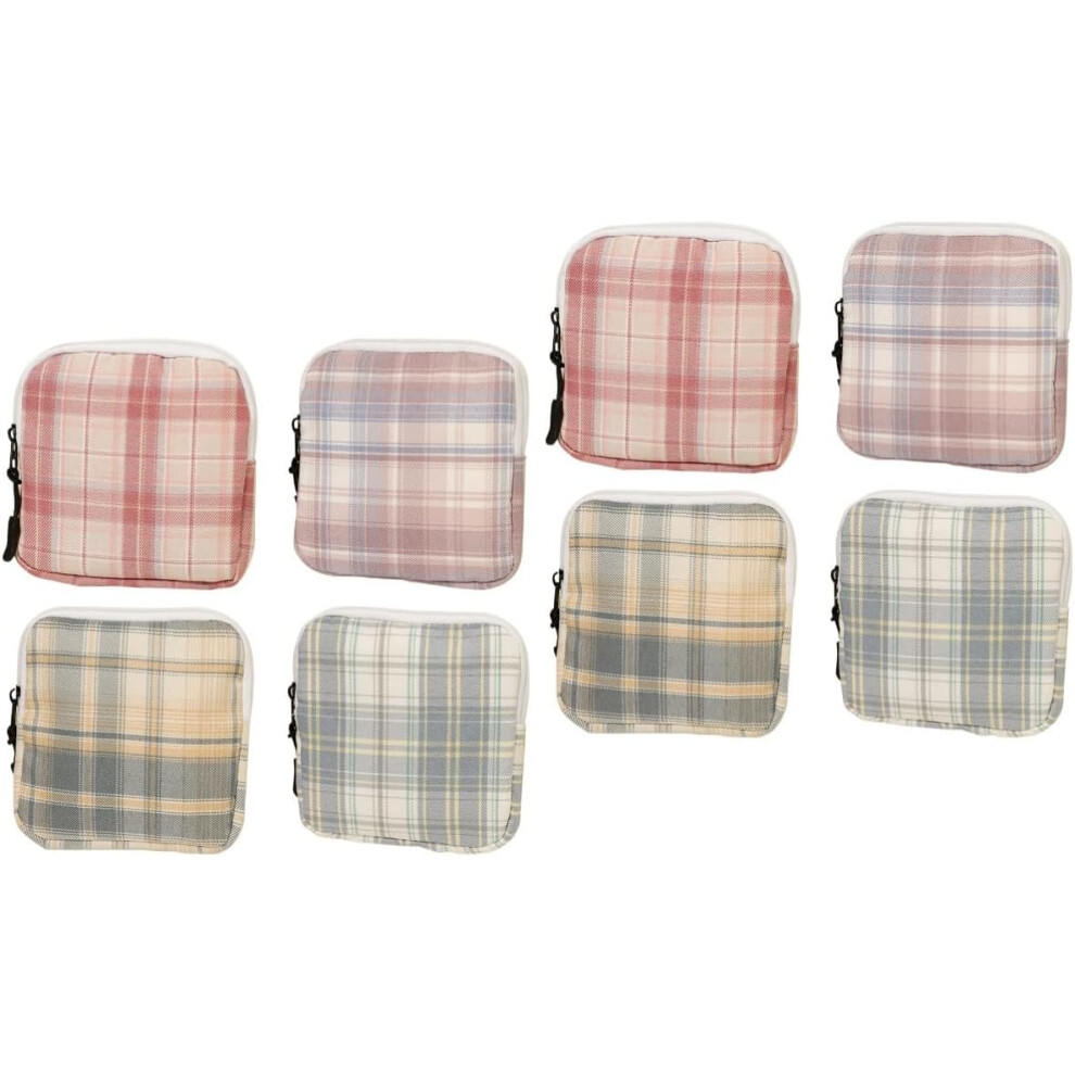 Hkhbjs 8Pcs Outdoor Tampon Storage Bag Printing Design For Period Pouch Use As Toiletries Bag