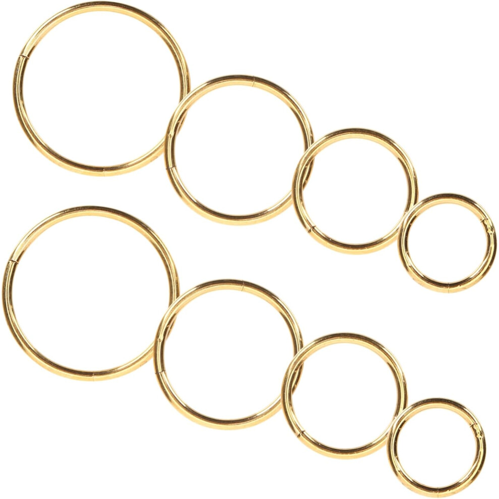 Hkhbjs 8Pcs Stainless Nose Ring Jewelry Hoops Nose Piercing Hoops For Everyday Wear Material For Piercing Jewelry