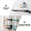2 Sets Modern Umbrella Stand Wall Mount with Compartment Design and Bracket Partition 1
