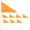 8pcs Orange Triangular Yard Marking Flags with Bamboo Stakes for Garden Irrigation, Construction Site 1