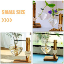 2 Stück Glasvase für Hydrokulturpflanzen, dekorative Vase, Pflanzgefäß, 4,3 x 2,6 x 2,6 Zoll