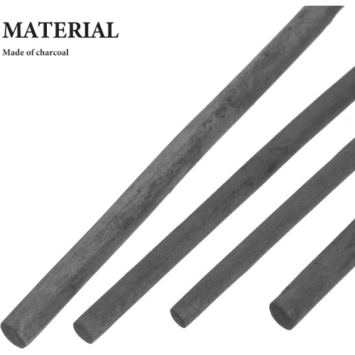 25Pcs Willow Charcoal Sticks 4-5Mm Drawing Sticks for Artists Students Sketching 2