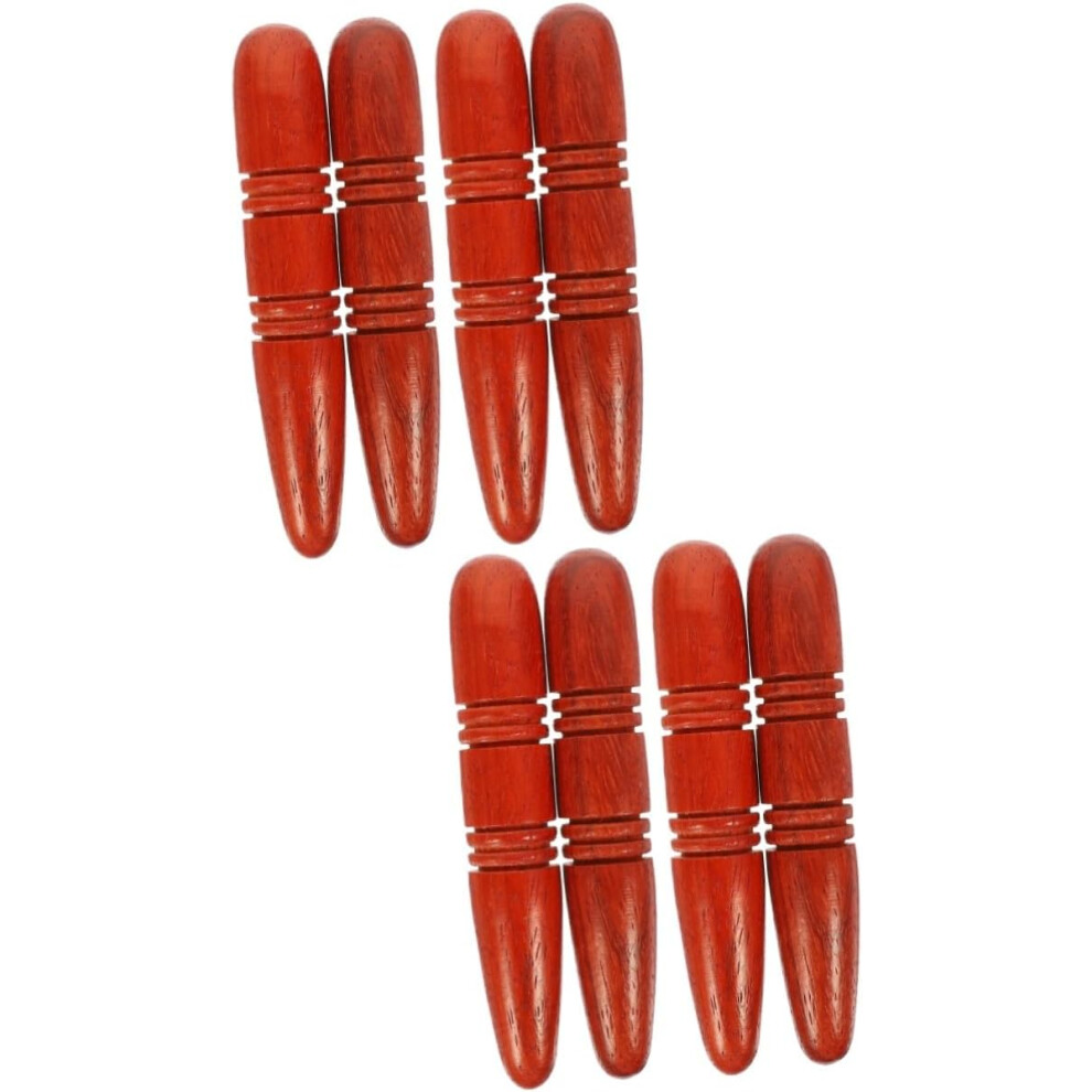 Hkhbjs 8Pcs Wooden Massage Sticks Hand Foot Acupoint Massagers Wood Massage Tools