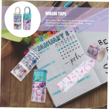 Set van 10 brede washi tapes voor knutselprojecten en journaling, esthetische decoratieve papieren tapes