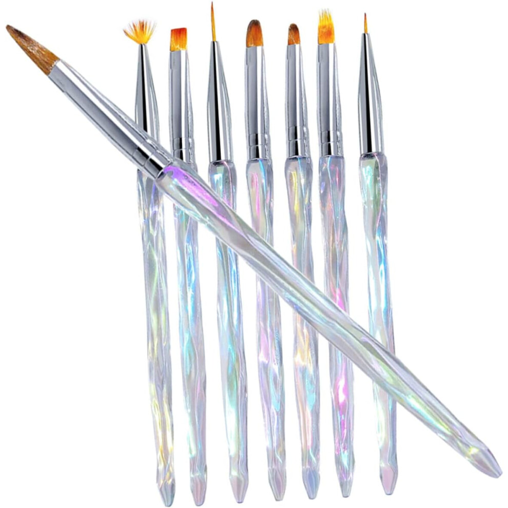Hkhbjs 8Pcs Nail Art Brush Manicure Painting Pens Nail Art Paintbrushes For Salon Use Diy Manicure Drawing Tools
