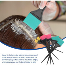 2er-Set Haarfärbewerkzeug-Set mit Silikon-Farbapplikator zum Aufhellen und Tönen für Friseursalons und Heimfärbebehandlungen