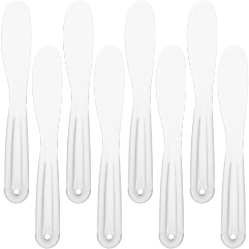 8pcs Mask Stick Scraper Thickened Body Mud Facial Skincare Tools Smooth Plastic Applicator