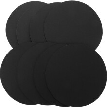 8 runde schwarze Kartonplatten mit Mandala-Motiv für DIY-Kunst- und Bastelprojekte