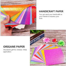 100 Stück Origamipapier für 25x25cm, perlmuttglänzendes Faltpapier, 10 Farben, DIY für Kunst- und Bastelprojekte
