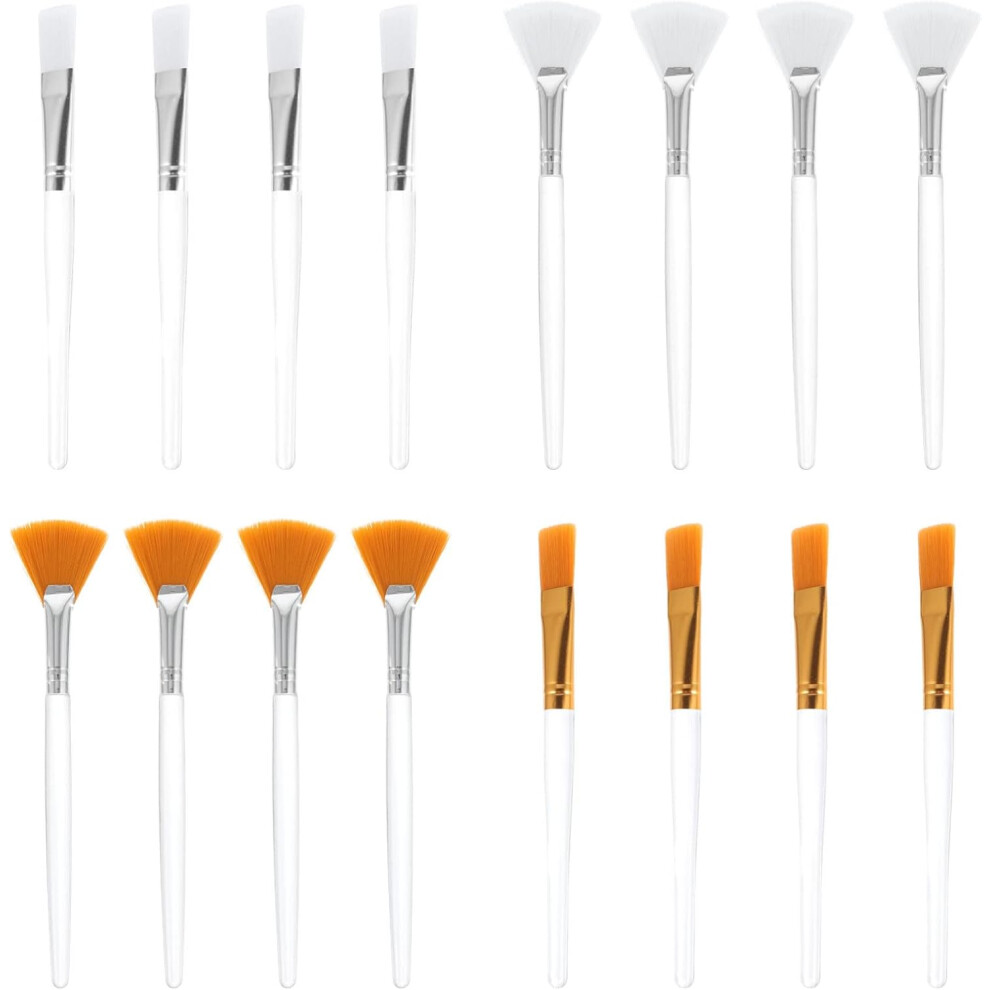 Hkhbjs 16Pcs Fan Mask Brush And Face Mask Applicator Set For Skincare And Mud Application Suitable
