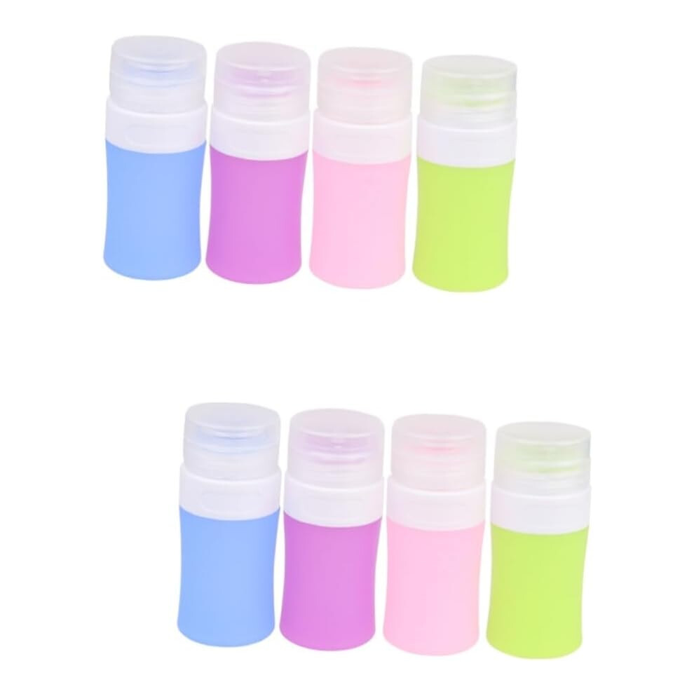 Hkhbjs 8Pcs Silicone Cosmetic Dispensers Makeyo Bottles For Makeup Travel Makeup Bottle Sub For Skin Care Supplies