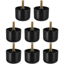 8Pcs Sofa Legs Replacement Feet Made of Zinc Alloy and Plastic Material, Easy to Install and Reduce Noise