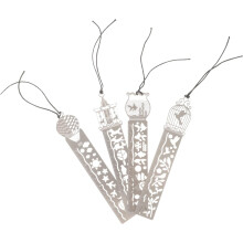 Nerezové duté pravítka na kreslenie, záložky, šablóny, 8 ks, strieborné kovové multifunkčné pravítko a sada šablóny