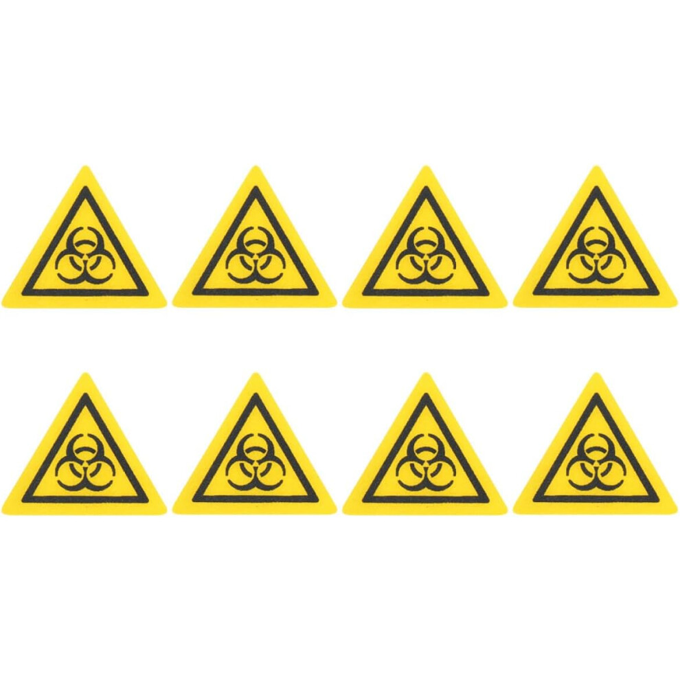 8Pcs Biosafety Warning Stickers Biological Hazard Risk Label Decals Laboratory Safety Caution Signs 5455468295331