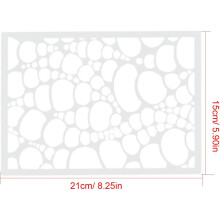 12pcs Leopardo e cobra padrão spray stencils de pintura plástica modelos de pintura
