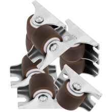Lot de 8 roulettes directionnelles rigides de 2 cm (0,8 pouce) pour meubles, tiroirs et armoires.